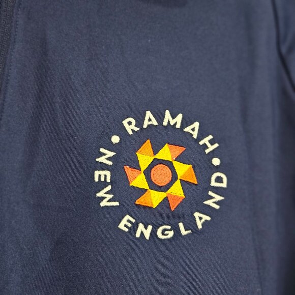 Sport-Tek Long Sleeve 1/4 Zip Pullover Mens Size L Navy Blue Shirt - Picture 10 of 12